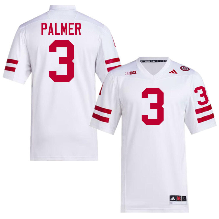 Trey Palmer Nebraska Jersey,Nebraska Cornhuskers Football Uniforms,Jersey-White